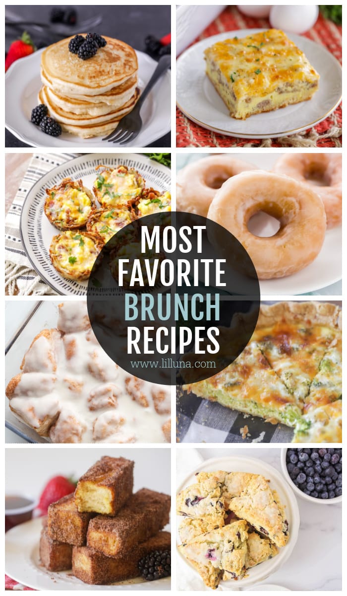 More than 50 brunch recipes {sweet, savory, etc.!  }