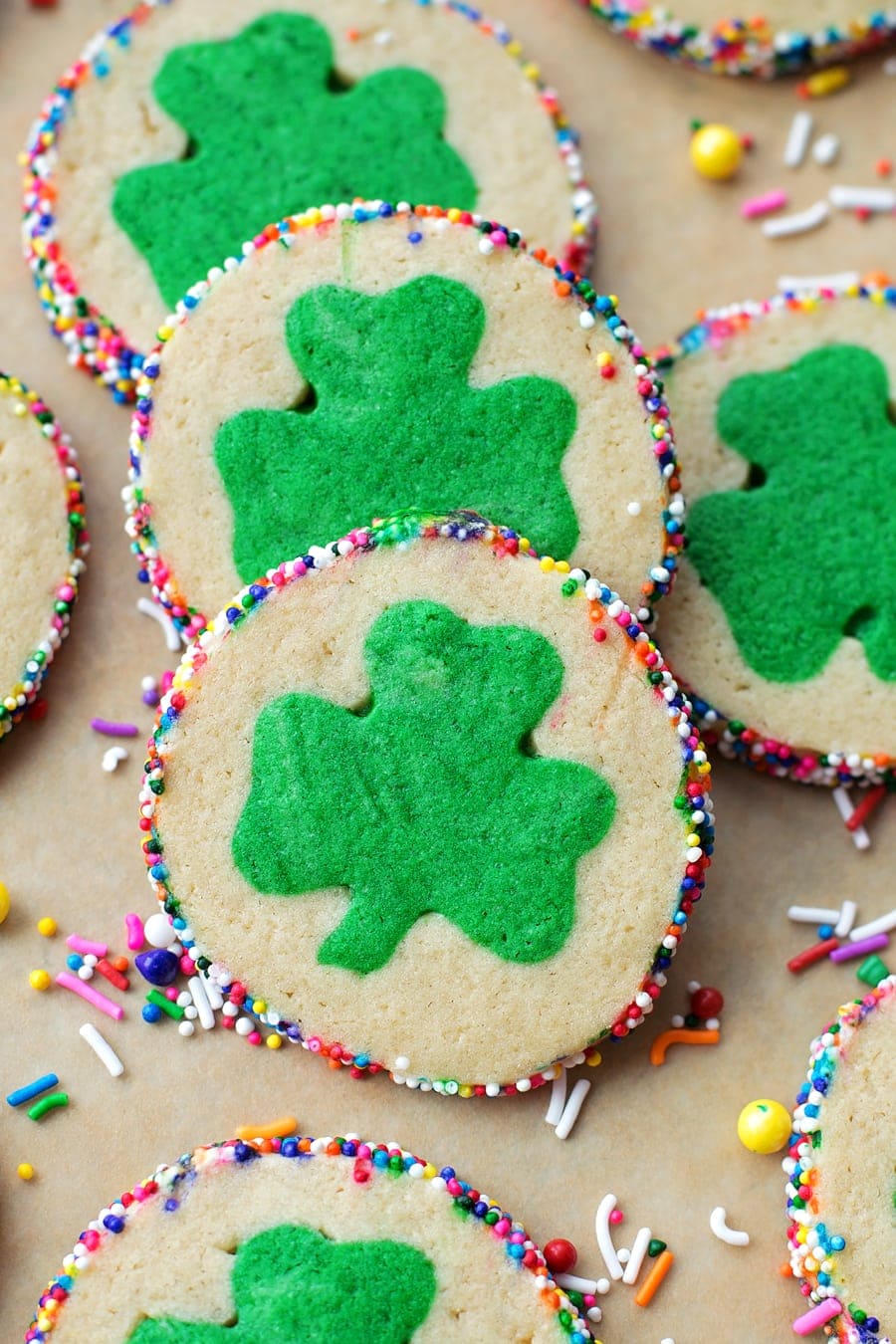St. Patrick's Day Cookies {Slice + Bake}