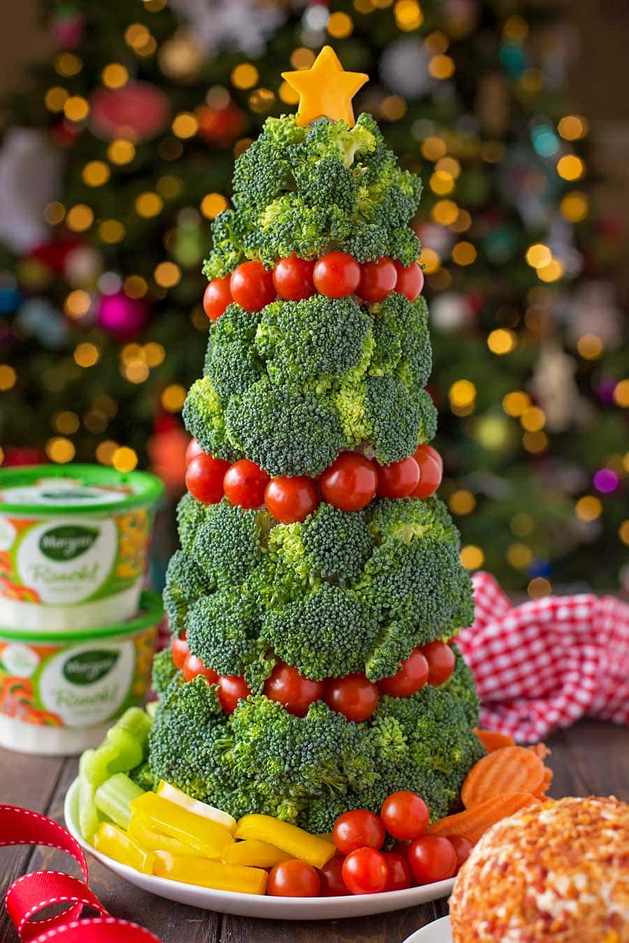 Veggie Christmas Tree Christmas appetizer